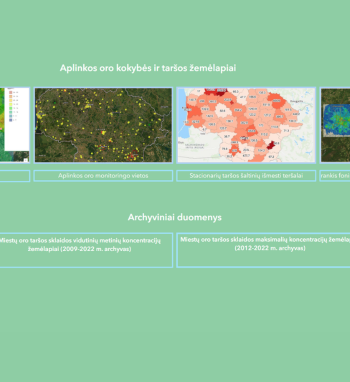 Parengti išsamūs interaktyvūs aplinkos oro kokybės ir taršos žemėlapiai